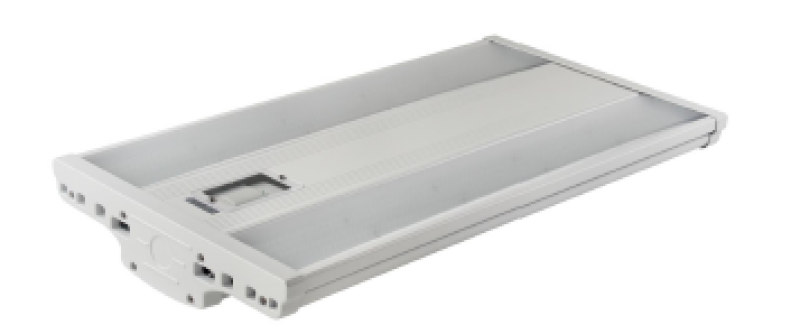 Durable 2ft 110W linear high bay LED lights offering bright, reliable 5000K lighting for warehouses, factories, and large commercial areas.