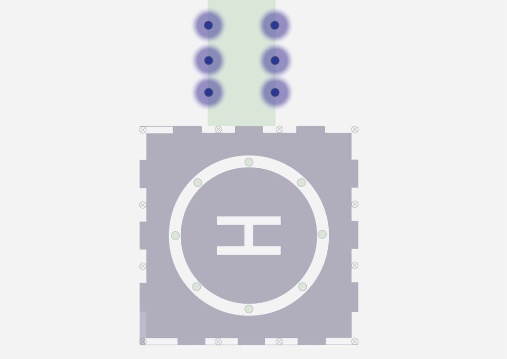 Elevated Taxiway - Heliport Light