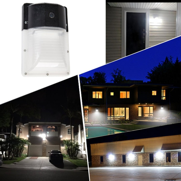 Dusk-to-Dawn Wall Mount LED Light with Photocell for Automatic Outdoor Lighting